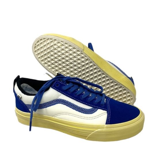 VANS Old Skool Split VR3 Low Top Shoes Suede Blue White For Women VN0A5FBGFUH - Picture 7 of 9